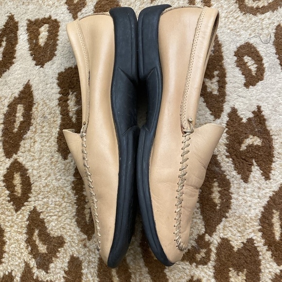 AEROSOLES leather Shoes Womens 8.5 moccasins flats comfort leather Tan Walking - Picture 4 of 11